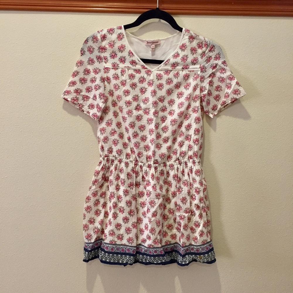 White/Pink Floral Dress